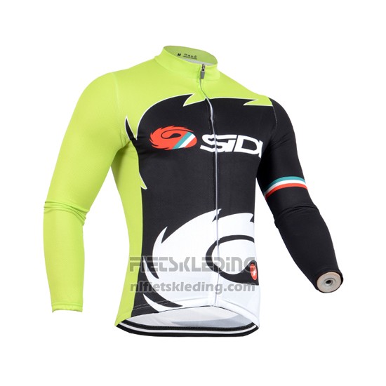 2014 Fietskleding Castelli SIDI Zwart en Groen Lange Mouwen en Koersbroek